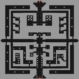 แผนที่ Cursed Abbey Dungeon F2