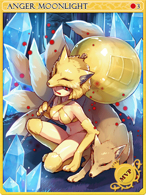 Furious Moonlight Flower Card