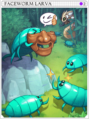 Faceworm Larva Card