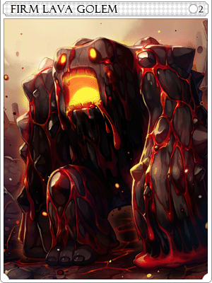 Rigid Lava Golem Card
