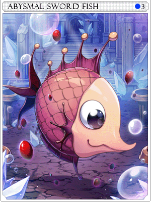 Deep Sea Swordfish Card