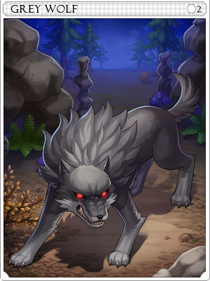 Gray Wolf Card