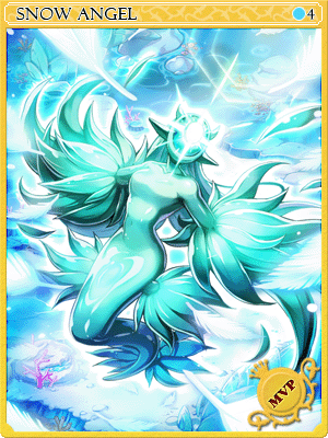 Snowstorm Angel Card