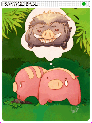 Savage Bebe Card