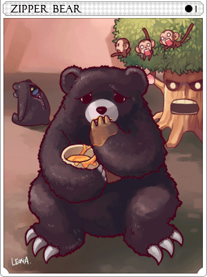 Zipper Bear Card