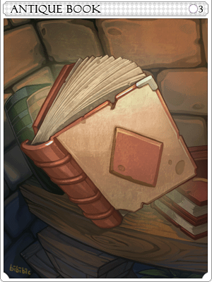 Antique Book Card